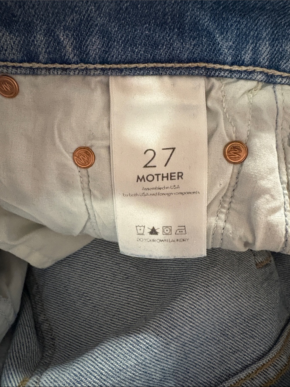 MOTHER The Stinger Flood Jeans in High As The Heavens SZ 27 EUC - Picture 6 of 7